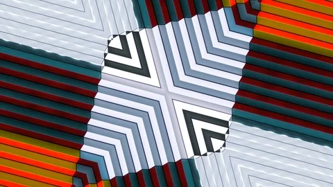 Poly Art Kaleidoscope Hypnotic Pattern Animation Footage Stock Footage 126691990