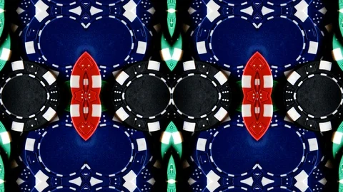 Poly Art Kaleidoscope Hypnotic Pattern Animation Footage Stock Footage 126692010