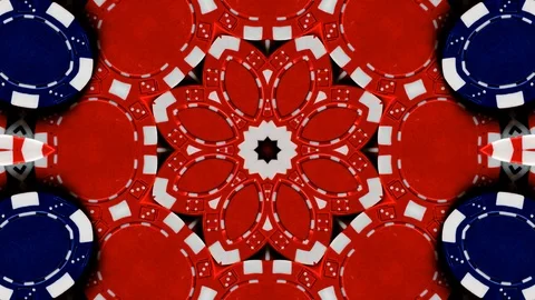 Poly Art Kaleidoscope Hypnotic Pattern Animation Footage Stock Footage 126692059