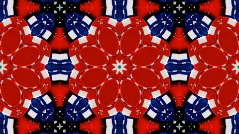 Poly Art Kaleidoscope Hypnotic Pattern Animation Footage Stock Footage 126692114