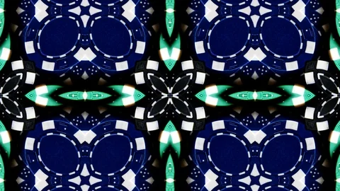 Poly Art Kaleidoscope Hypnotic Pattern Animation Footage Stock Footage 126692148