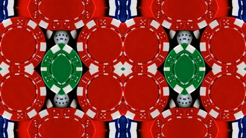 Poly Art Kaleidoscope Hypnotic Pattern Animation Footage Video stock 126692212