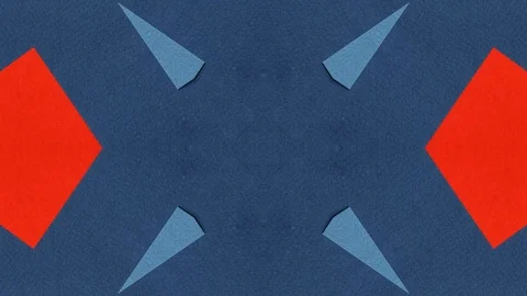 Poly Art Kaleidoscope Hypnotic Pattern Animation Footage Stock Footage 126692510