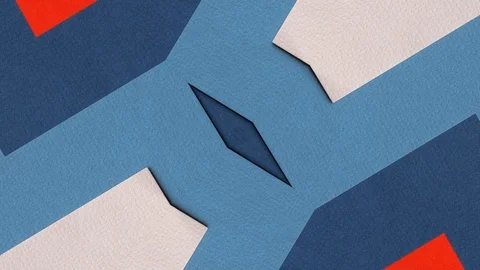 Poly Art Kaleidoscope Hypnotic Pattern Animation Footage Stock Footage 126692570