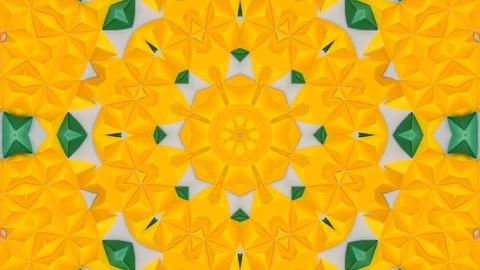 Poly Art Kaleidoscope Hypnotic Pattern Animation Footage Stock Footage 126693117