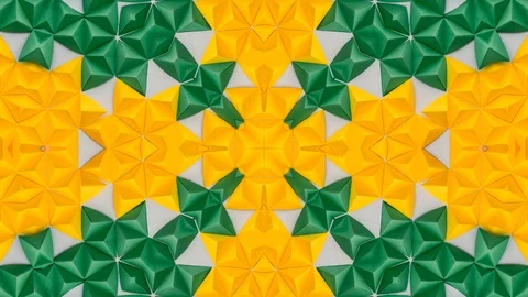 Poly Art Kaleidoscope Hypnotic Pattern Animation Footage Stock Footage 126693132