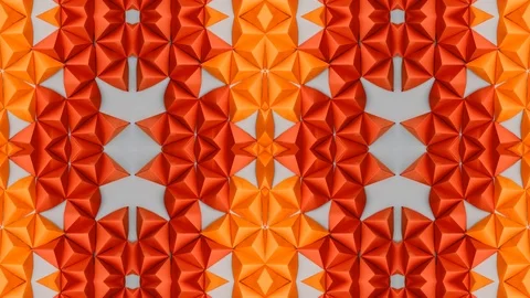 Poly Art Kaleidoscope Hypnotic Pattern Animation Footage Stock Footage 126693167