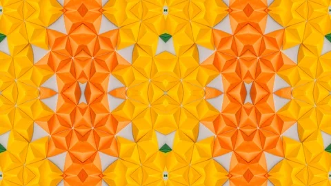 Poly Art Kaleidoscope Hypnotic Pattern Animation Footage Stock Footage 126693179