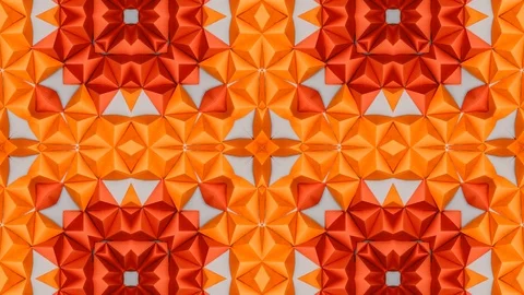Poly Art Kaleidoscope Hypnotic Pattern Animation Footage Stock Footage 126693215