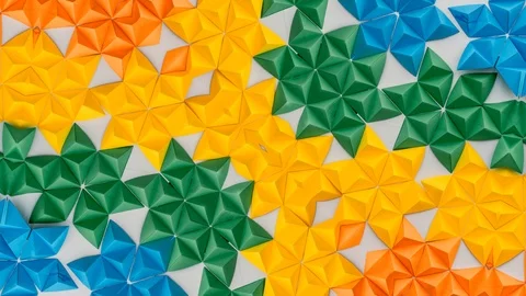 Poly Art Kaleidoscope Hypnotic Pattern Animation Footage Stock Footage 126693399