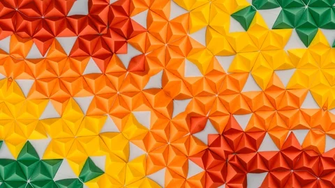 Poly Art Kaleidoscope Hypnotic Pattern Animation Footage Stock Footage 126693474