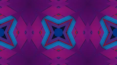 Poly Art Kaleidoscope Hypnotic Pattern Animation Footage Video stock 126693883