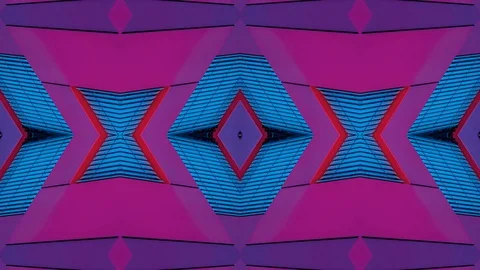 Poly Art Kaleidoscope Hypnotic Pattern Animation Footage Stock Footage 126693929