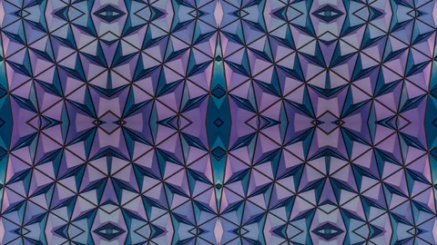 Poly Art Kaleidoscope Hypnotic Pattern Animation Footage Stock Footage 126694079