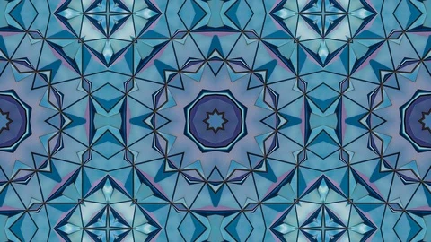 Poly Art Kaleidoscope Hypnotic Pattern Animation Footage Stock Footage 126694089