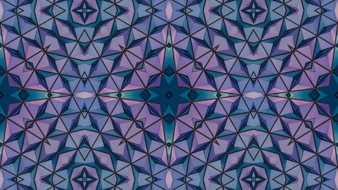 Poly Art Kaleidoscope Hypnotic Pattern Animation Footage Stock Footage 126694116