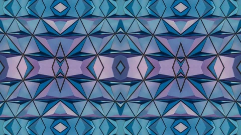 Poly Art Kaleidoscope Hypnotic Pattern Animation Footage Stock Footage 126694147