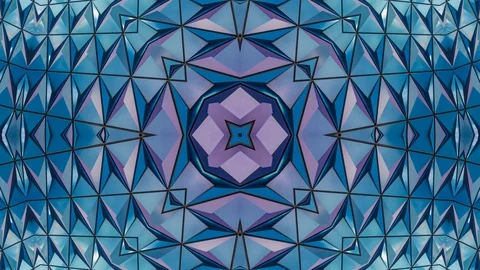 Poly Art Kaleidoscope Hypnotic Pattern Animation Footage Stock Footage 126694156