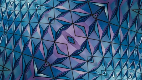 Poly Art Kaleidoscope Hypnotic Pattern Animation Footage Stock Footage 126694200
