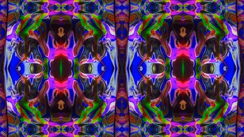 Poly Art Kaleidoscope Hypnotic Pattern Animation Footage Stock Footage 126694562