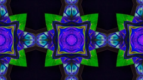 Poly Art Kaleidoscope Hypnotic Pattern Animation Footage Stock Footage 126694600