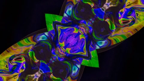 Poly Art Kaleidoscope Hypnotic Pattern Animation Footage Stock Footage 126694708