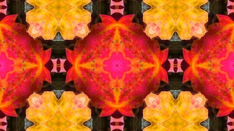Poly Art Kaleidoscope Hypnotic Pattern Animation Footage Stock Footage 126694902