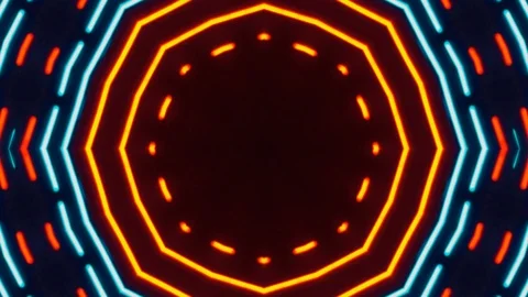 Poly Art Kaleidoscope Hypnotic Pattern Animation Footage Stock Footage 126694999