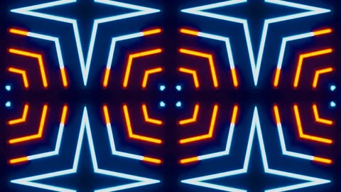 Poly Art Kaleidoscope Hypnotic Pattern Animation Footage Stock Footage 126695096