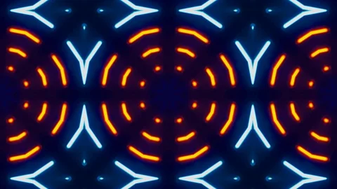Poly Art Kaleidoscope Hypnotic Pattern Animation Footage Video stock 126695160