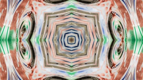Poly Art Kaleidoscope Hypnotic Pattern Animation Footage Stock Footage 126695193
