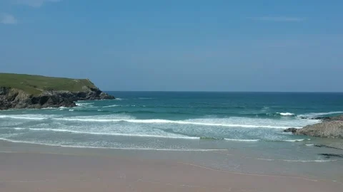 Poly Joke Bay Cornwall 스톡 동영상 132579458