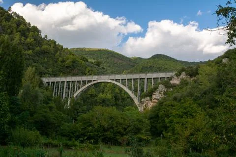 POLY TERNI BUNGEE JUMPING BRIDGE Stock Photos