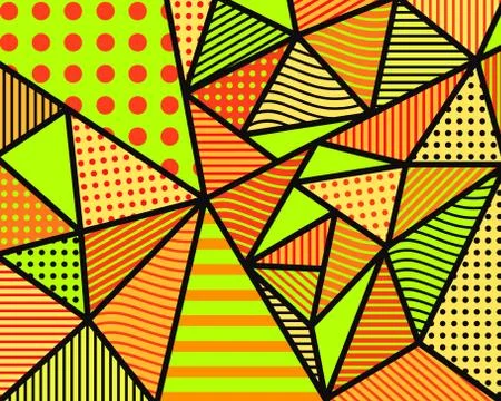 Poly Triangle Abstract Cubism Background Wallpaper Graphic Design Element Illustrazione stock