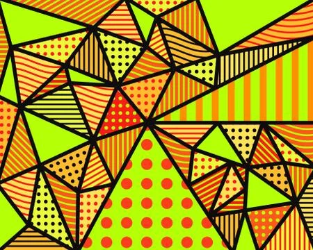 Poly Triangle Abstract Cubism Background Wallpaper Graphic Design Element Illustrazione stock