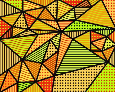 Poly Triangle Abstract Cubism Background Wallpaper Graphic Design Element Stock Illustration
