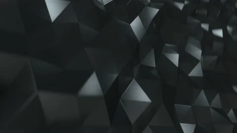 Poly Triangles Abstract Dark Background Loop Stock Footage