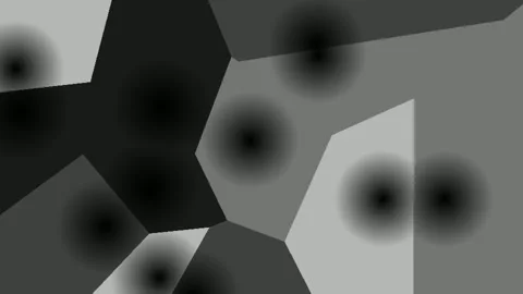 Poly voronoi dark monochrome abstract cellular texture Video stock 342080830