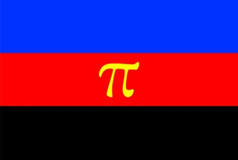 Polyamorous flag, rectangular shape icon 스톡 일러스트
