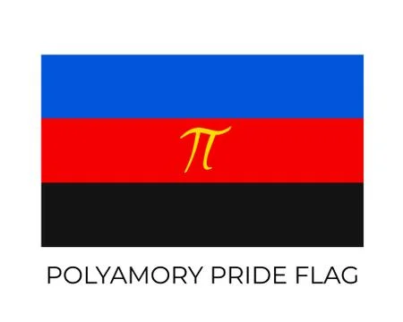 Polyamory Pride Rainbow Flags. Symbol of LGBT community. Vector flag sexual i Stock-Illustration