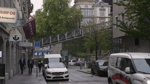 Polybahn close Stock Footage 89178501