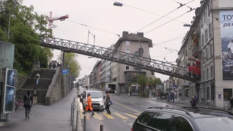 Polybahn wide Stock Footage 89178558