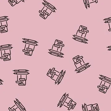 Polybutadiene elastomer line seamless pattern Stock Illustration