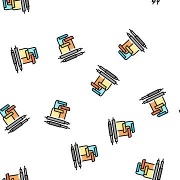 Polybutadiene elastomer vector seamless pattern Stock Illustration