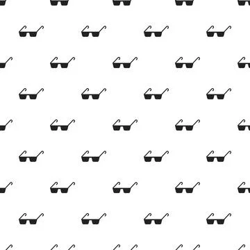 Polycarbonate glasses pattern seamless vector Illustrazione stock