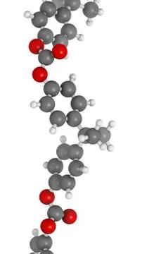 Polycarbonate (pc) plastic, chemical structure - linear fragment (detail). ma Stock Illustration