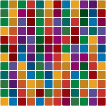 Polychromatic mosaic Stock Illustration