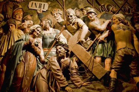 Polychrome relief Stock Photos