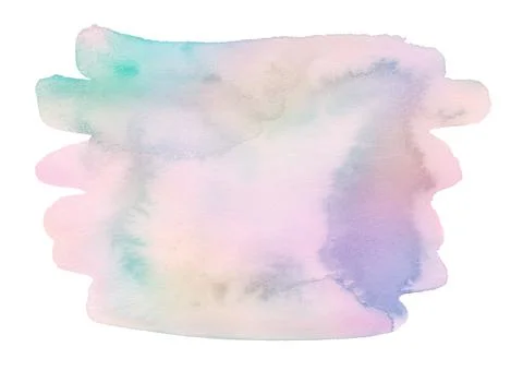 Polychrome watercolor background with sharp edges and borders. Stock Illustration