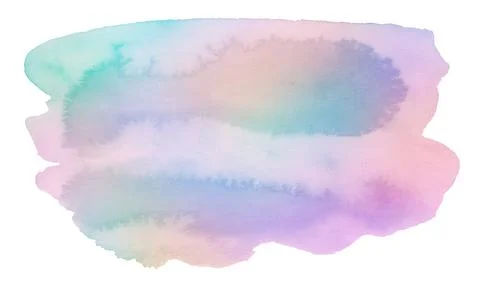 Polychrome watercolor background with sharp edges and borders. Stock Illustration